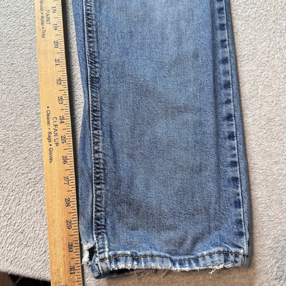Levi's 541 Jeans Mens 34x34 (34x31) Blue Athletic Denim Medium Wash Distressed - Picture 11 of 12